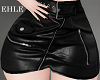 RLL Skirt -Black Leather