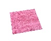 DRV* Square Pink Fur Rug