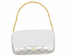 Shearling Flap Bag White