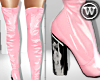 ⓦ LATEX BOOTS  Pink