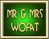 MR & MRS WOFAT