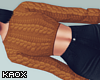 Kx! Short Brown Sweater