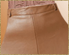 Beige leather L skirt