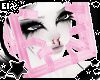 . pink face cage