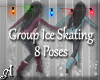 Group Ice Skating 8 Pose