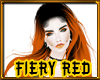 hair fiery red