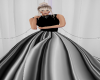 ~V~Silver/Black Ballgown