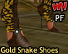 Gold Snake PF Shoes
