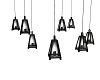Hanging lanterns Black