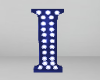 Royal Blue Letter I
