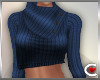 *SC-Crop'd Sweater Blue