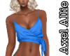 AA Blue Wrap Top