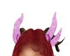 Pink Dragon Horns M/F