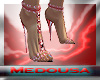 !M Red sparkle heels