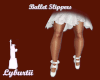 Ballet Slippers In White