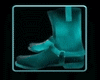 Teal Boots Of Satin
