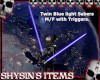 Twin Blue lightsabers v2