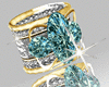 AquaMarine - Gold Ring