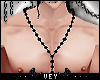 V* Cross necklace