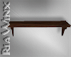 Simple Dark Wood Shelf