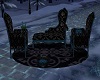Black & Blue Gothic Sofa