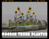 *Wooden Trunk Planter