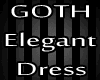 Elegant GOTH Dress B&W