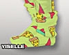 Y! Pijama Pizza Sock F