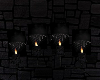Black Nacht Wand-Kerzen