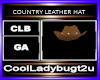 COUNTRY LEATHER HAT