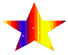 Rainbow Star Stiker