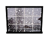 window snow falls