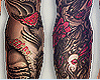 Skull ! Rose Arm Tatto
