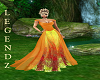 Abra Orange Beaded Dress