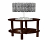 Silver Chain Lamp &Table