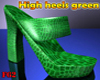 High heels green