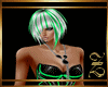 Green Cyberpunk corset