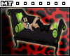 Green Black Chaise
