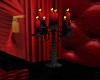 Black & red candle holde