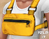 K. Yellow Chest Rig Bag