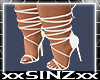 X White Strap Heels W X