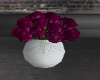 purple rose in vase