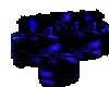 Royal Blue Rose Sofa