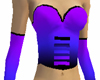 purple/blue/black corset