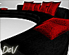 !D Blk N Red Couch