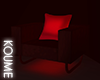 ▼ Red Black Glow Couch