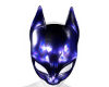 [L]Latex Cat Mask Purple