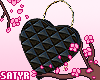 Heart Handbag Black