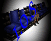 I.O.S Blu n Blk Sofa