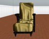 gold satin& blk chaise